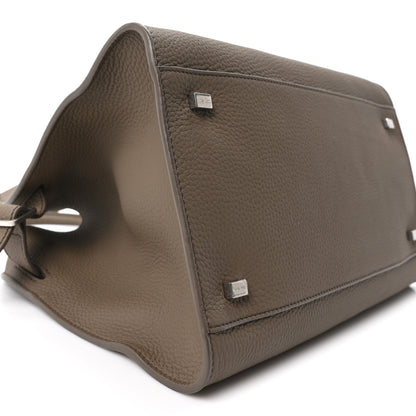 The Row Matte Grained Calfskin Soft Margaux 12 Smoked Taupe 8 of 9