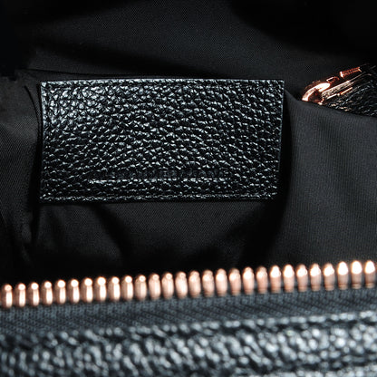 Alexander Wang Pebbled Leather Small Emile Soft Black With Rose Gold Hardware 5 of 7