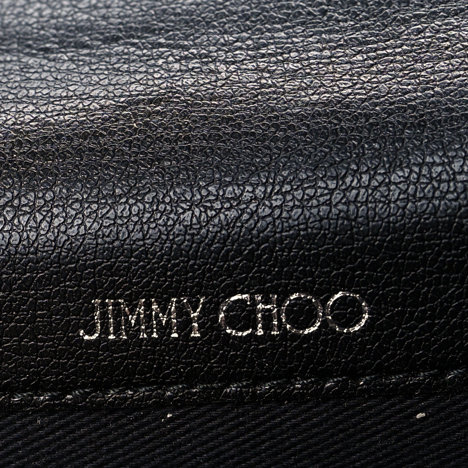 Jimmy Choo Calfskin Snake Printed Hanne Wallet Anthracite 7 of 8