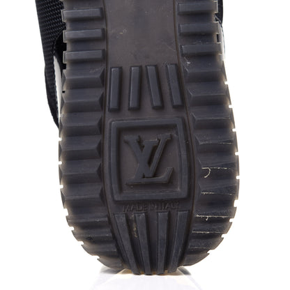 Louis Vuitton Suede Monogram Run Away Sneakers 37 Black 8 of 10