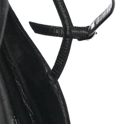 Christian Louboutin Calfskin Conclusive Ankle Strap Flats 38 Black 15 of 16