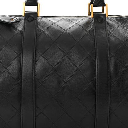 Chanel Calfskin Stitched CC Boston Black 7 of 10