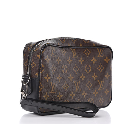 Louis Vuitton Monogram Macassar Kasai Clutch Black 3 of 10