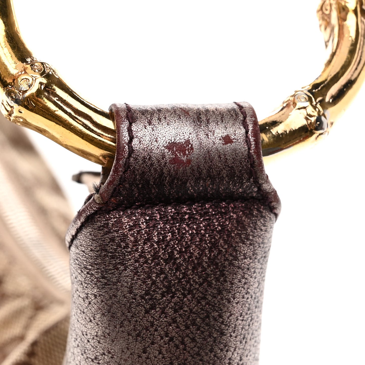 Monogram Bamboo Ring Hobo Aubergine