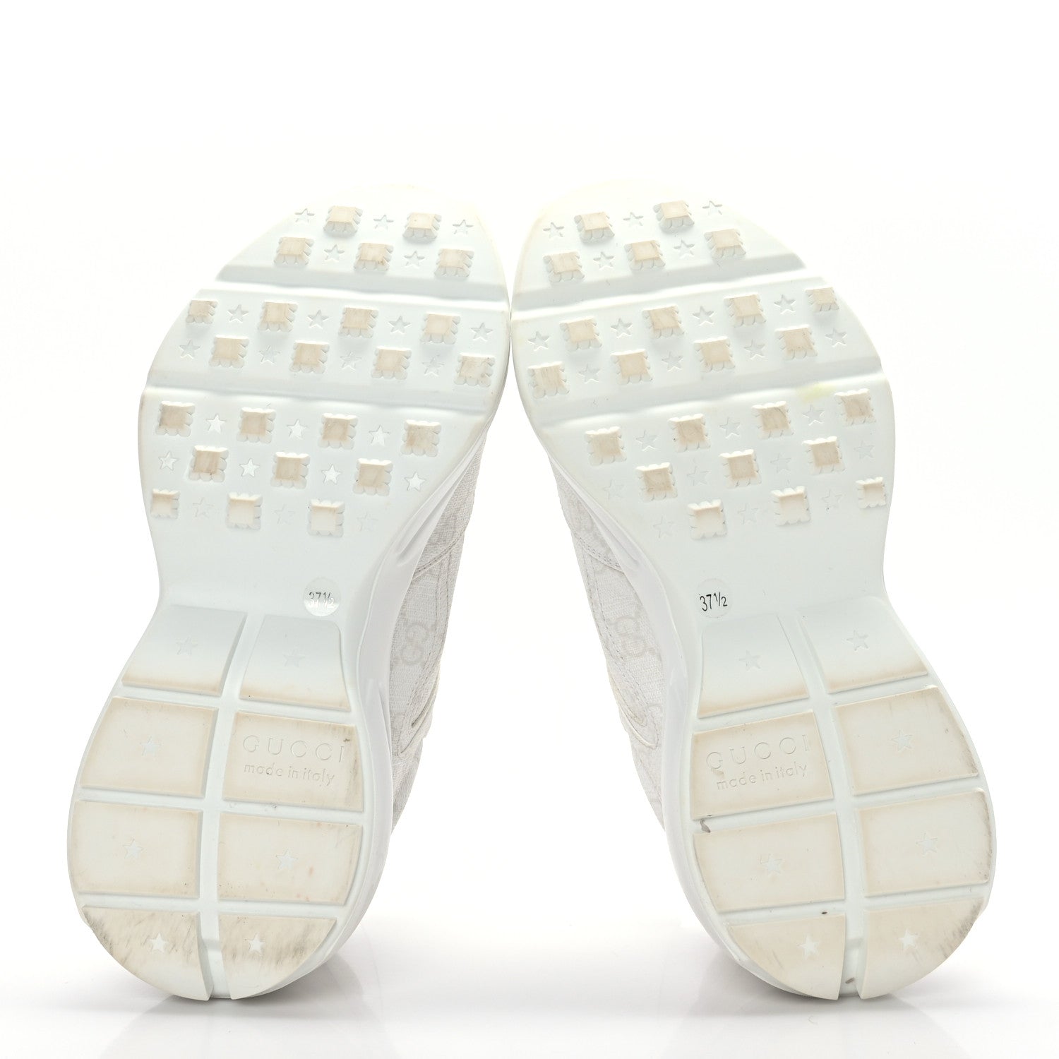 Gucci GG Supreme Monogram Womens Rhyton Sneakers 37.5 White 5 of 7