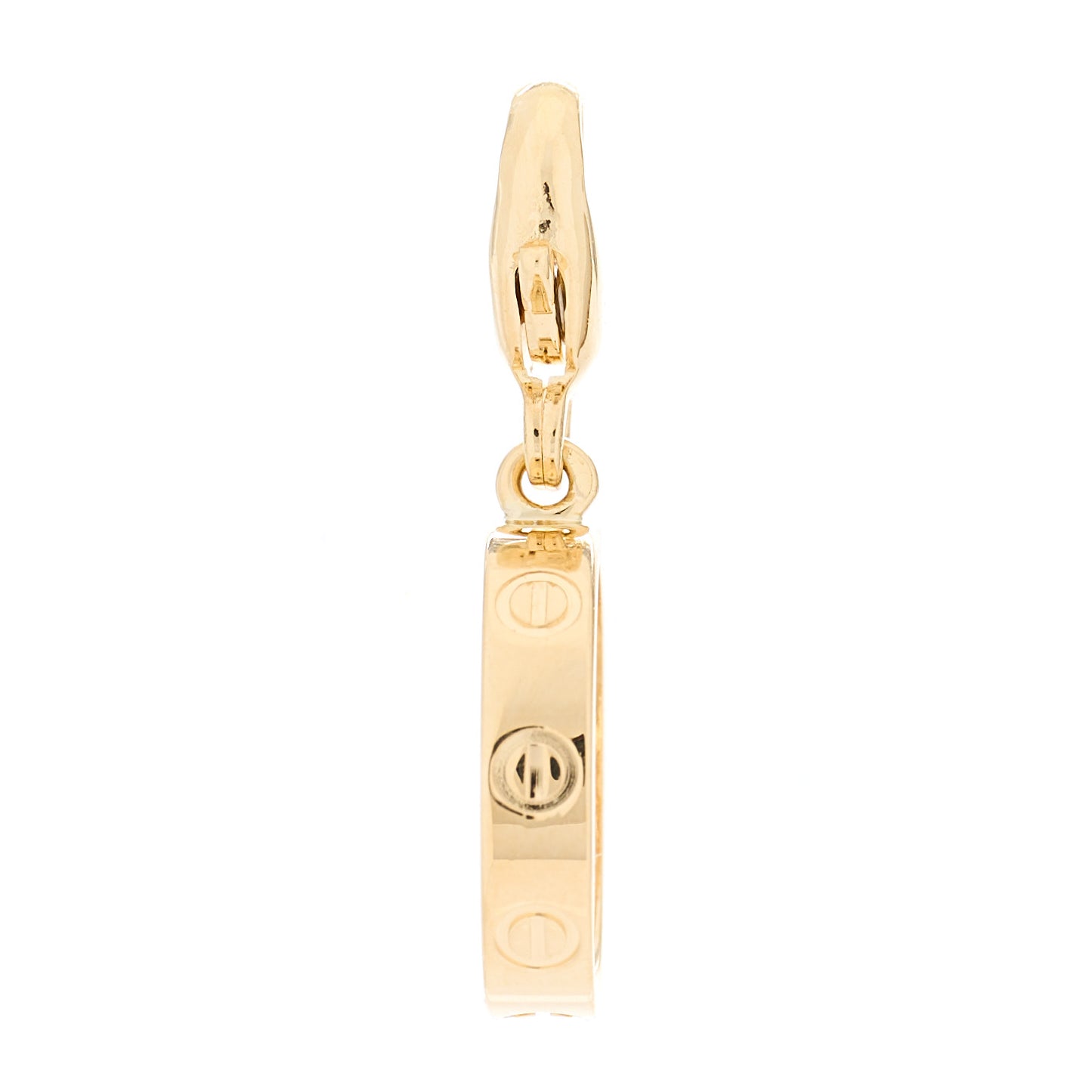18K Yellow Gold LOVE Ring Charm