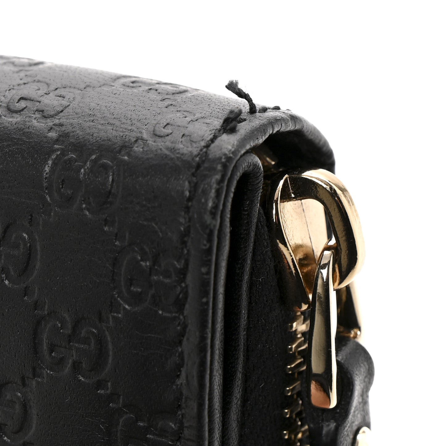 Soft Microguccissima Continental Zip Wallet Black
