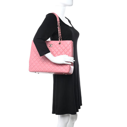 Chanel Caviar Quilted Large Shopping Tote Pink 2 of 11
