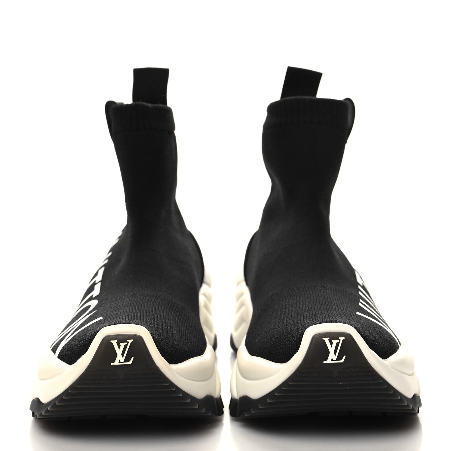 Louis Vuitton Stretch Fabric Run 55 Sneaker Boots 35 Black 2 of 7