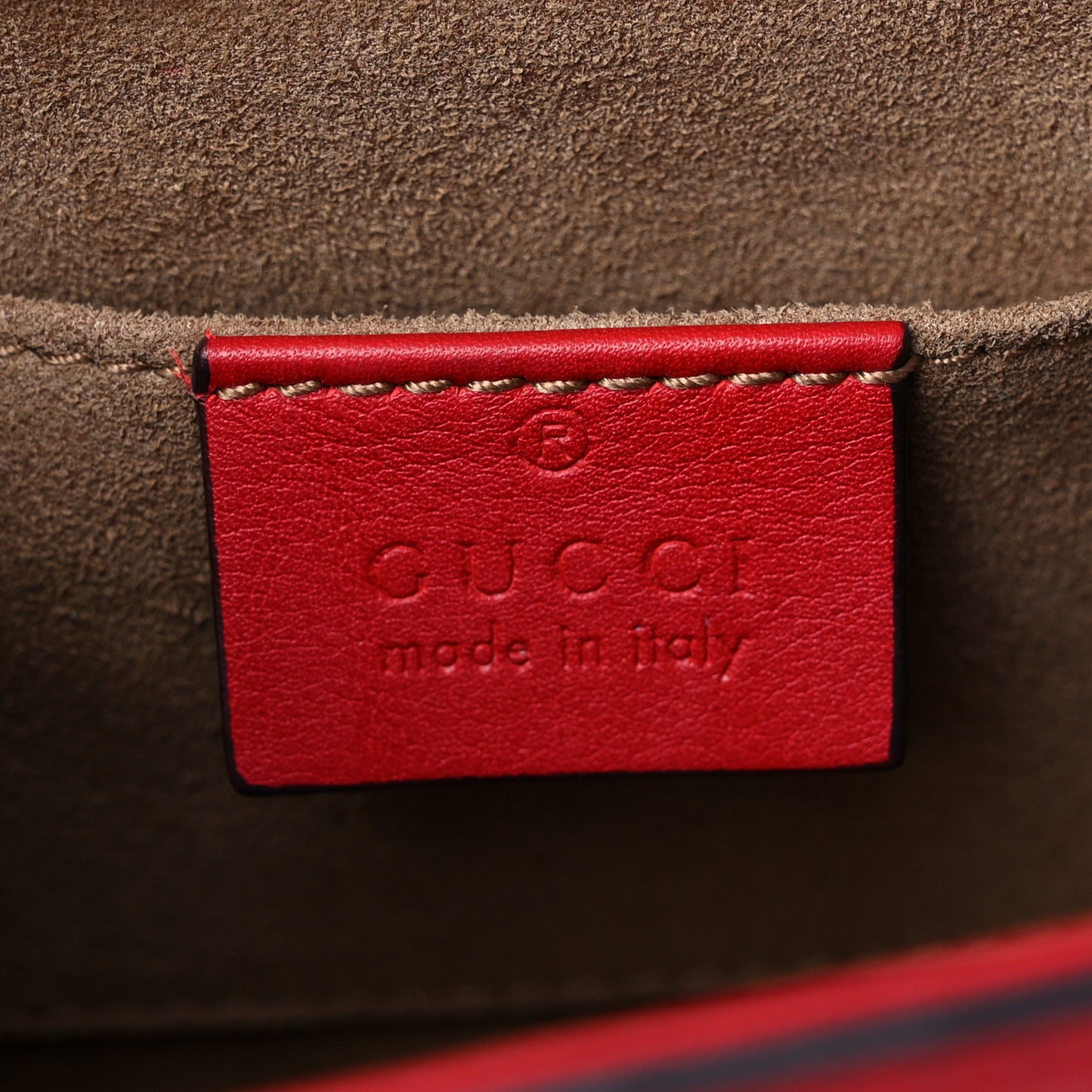Calfskin Small Padlock Shoulder Bag Hibiscus Red