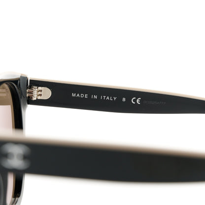 Chanel Acetate CC Butterfly Sunglasses 5414 Black Beige 6 of 9