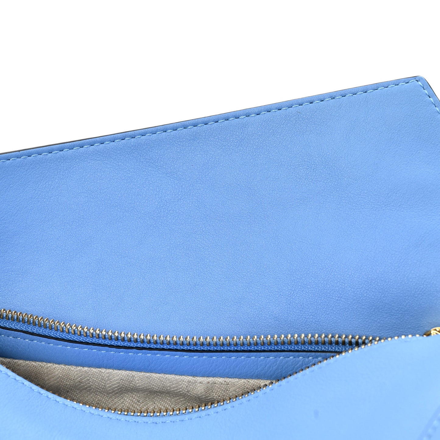 Calfskin Puzzle Hobo Celestine Blue