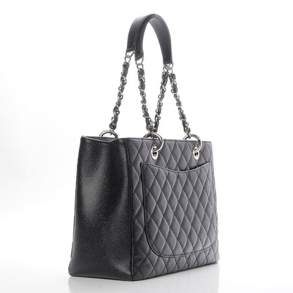 Chanel Caviar Quilted Grand Shopping Tote GST Black 3 of 7