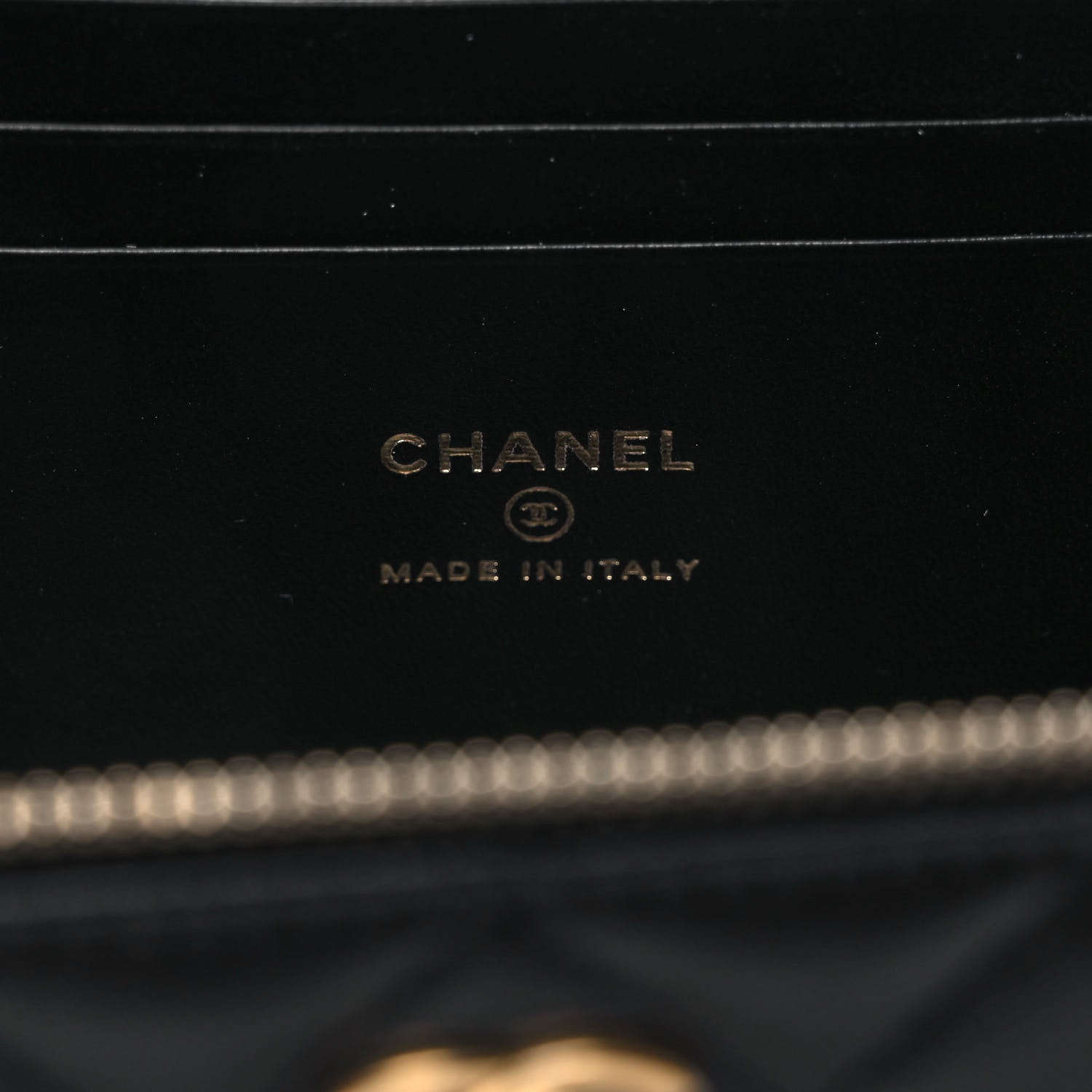 Chanel Lambskin Quilted Metal Small Top Handle Vanity Case With Chain Black 5 of 8