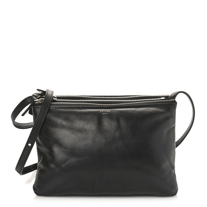 Celine Lambskin Small Pillow Trio Crossbody Bag Black 1 of 9