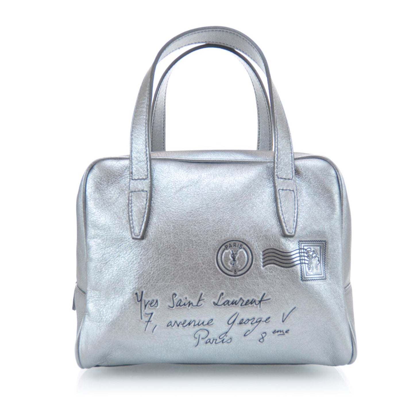Leather Y-Mail Mini Bag Metallic
