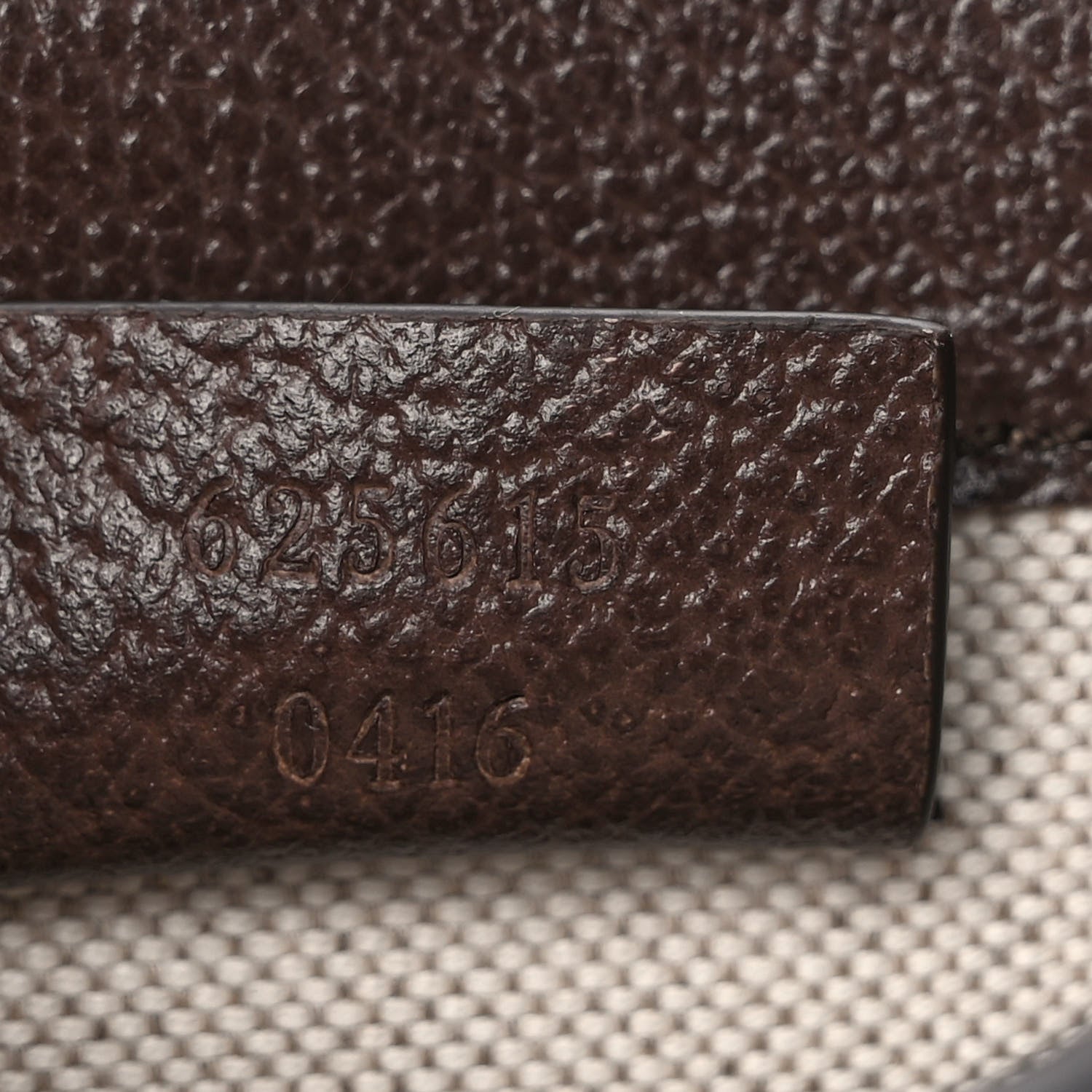 Gucci Monogram Jumbo GG Textured Dollar Calfskin Mini Horsebit 1955 Crossbody Bag Camel Ebony New Acero 7 of 10