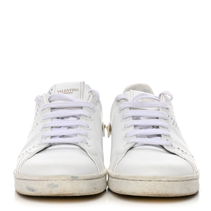 Valentino Garavani Calfskin Womens Backnet Sneakers 37.5 White 2 of 20