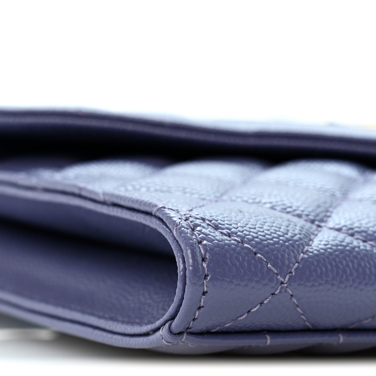 Grain De Poudre Textured Mixed Matelasse Triquilt Monogram Clutch Dark Wisteria
