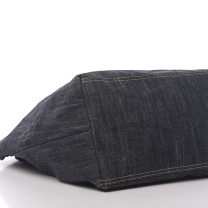 Chanel Denim XL Coco Cabas Tote Dark Blue 9 of 10