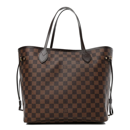 Louis Vuitton Damier Ebene Neo Neverfull MM Rose Ballerine 1 of 4