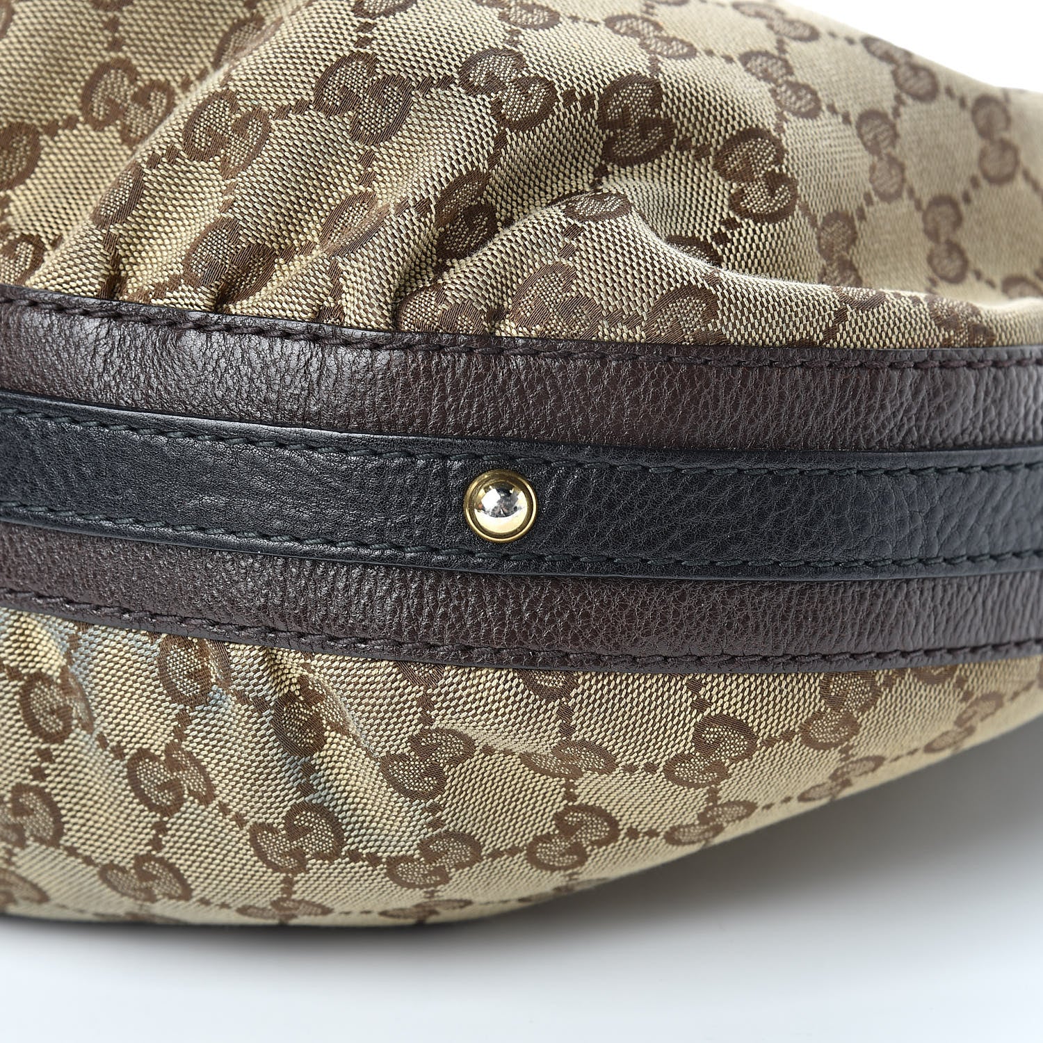 Gucci Monogram Medium Interlocking Hobo Dark Brown 10 of 12