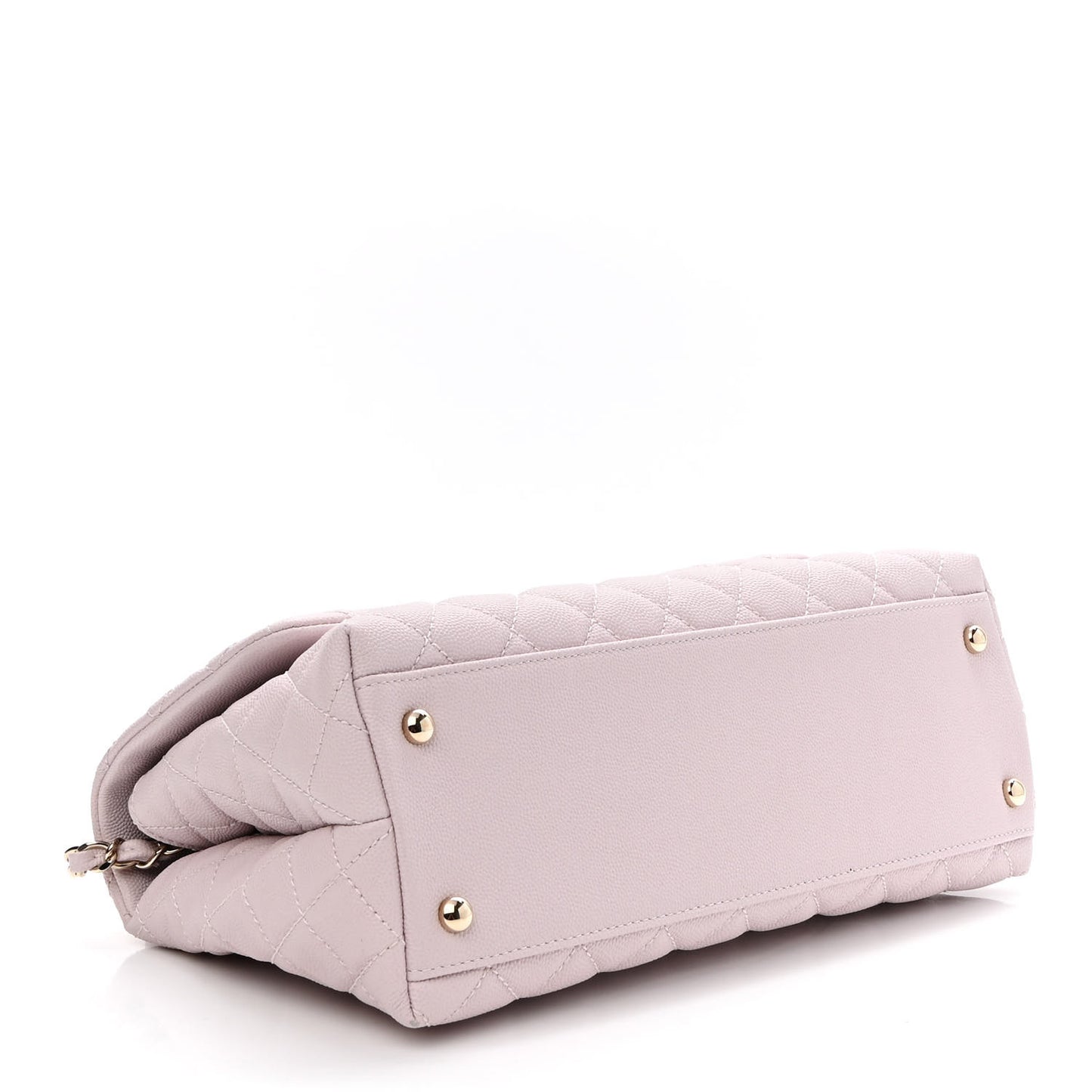 Caviar Quilted Small Coco Handle Flap Lilas Lilac