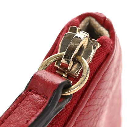 Gucci Pebbled Calfskin Soho Wristlet Vibrant Red 8 of 10