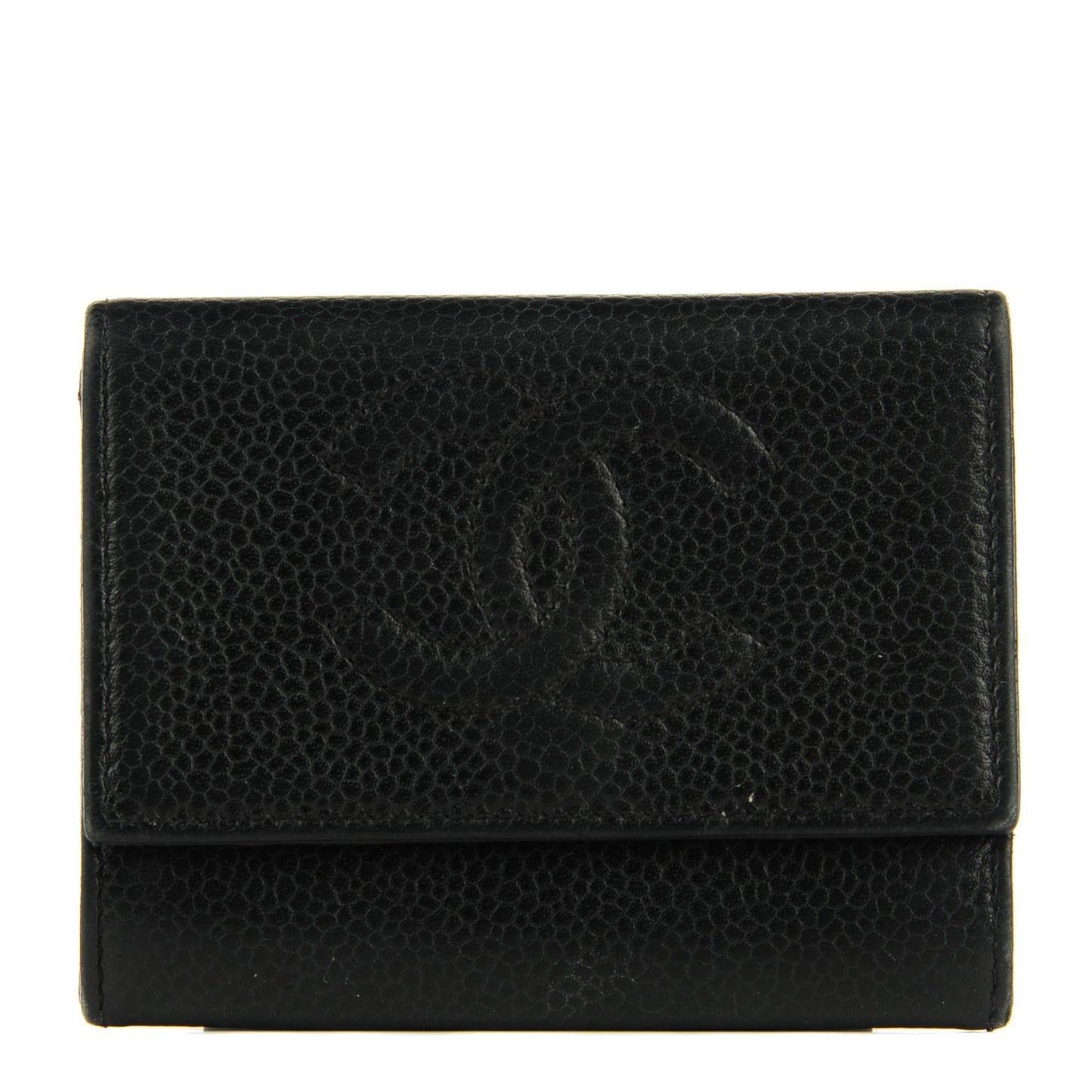 Caviar Timeless CC Flap Card Holder Black
