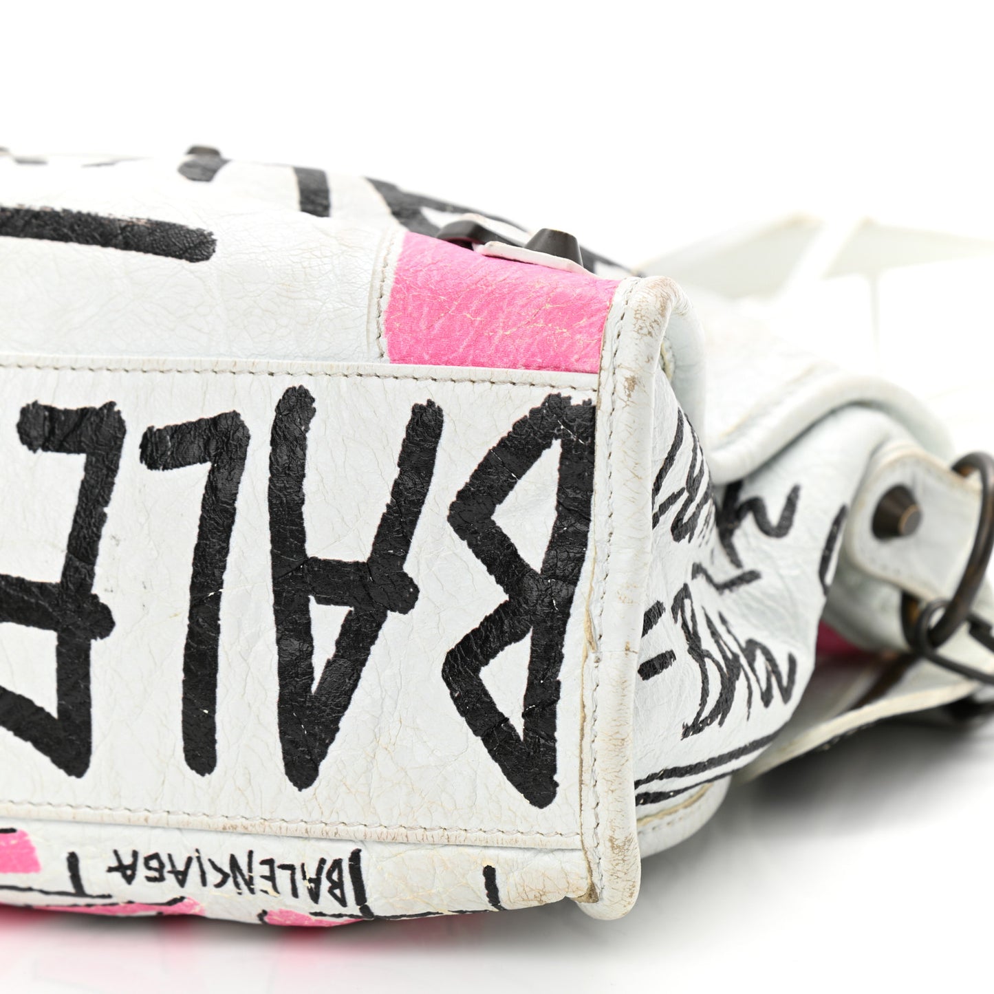Agneau Graffiti All Over Classic Hardware S City White Multicolor