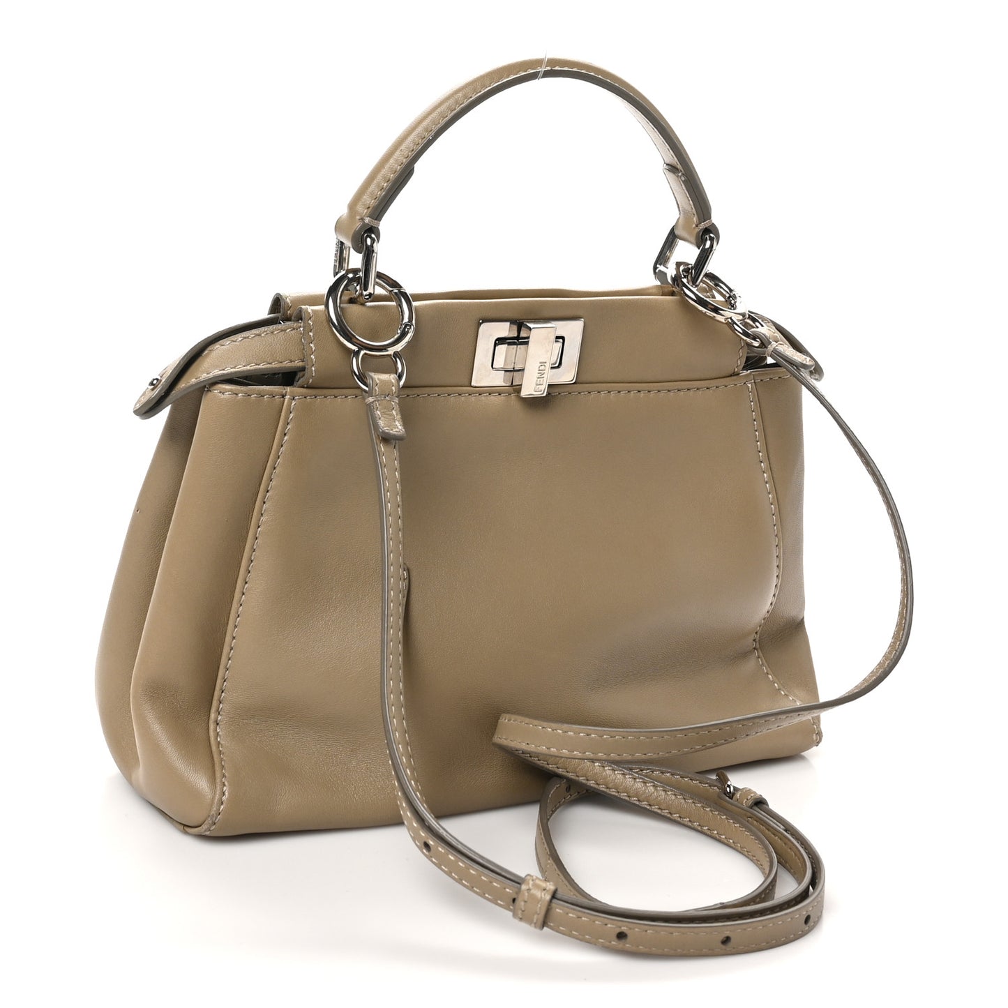 Nappa Mini Peekaboo Iconic Satchel Tortora