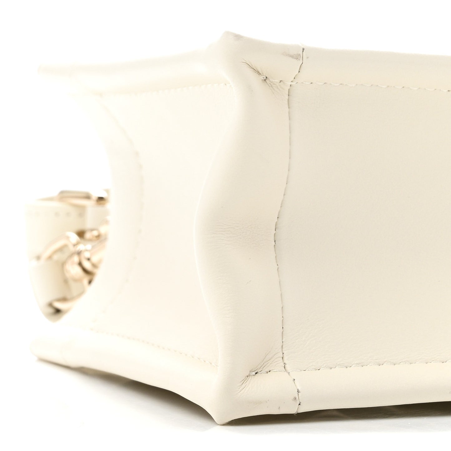 Calfskin Macrocannage Mini Book Tote Latte