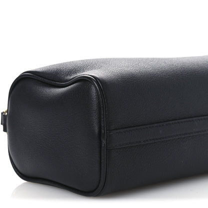 Prada Calfskin Triangle Pouch Shoulder Bag Black 9 of 12
