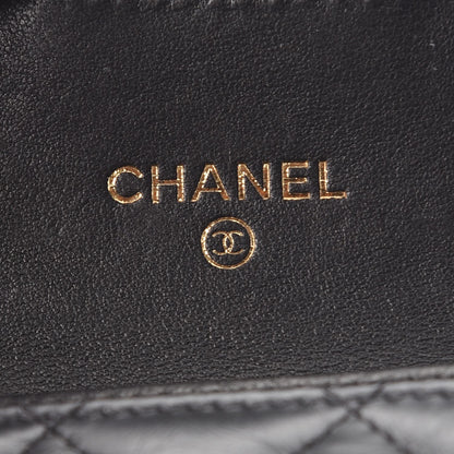 Chanel Aged Calfskin Quilted Reissue Flap Card Holder Black 6 of 9