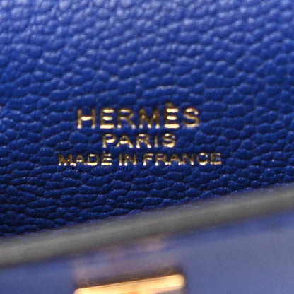Hermes Tadelakt Mini Kelly Twilly Bag Charm Bleu Electrique 5 of 5