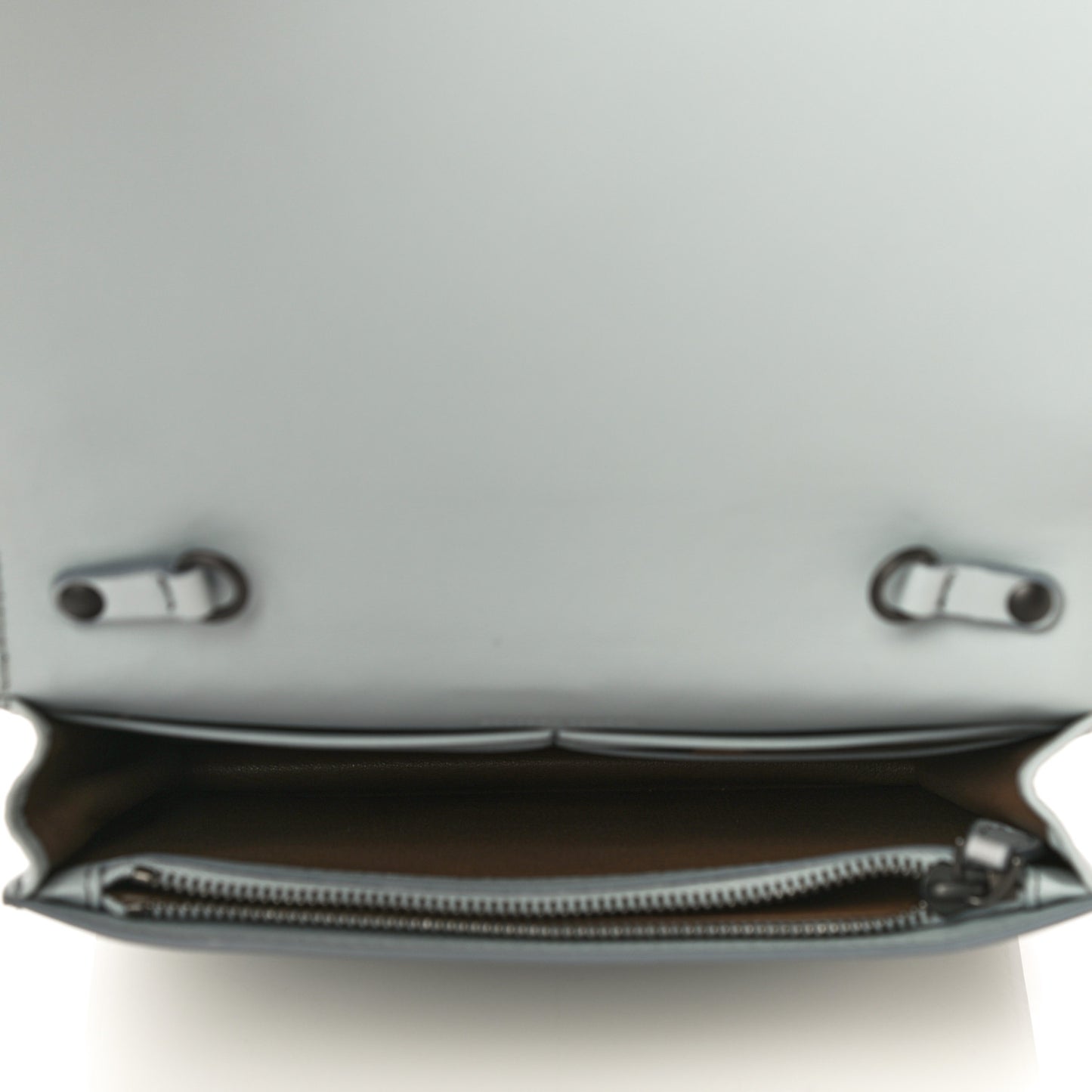 Nappa Ayers Intrecciato Butterfly Chain Wallet Light Blue