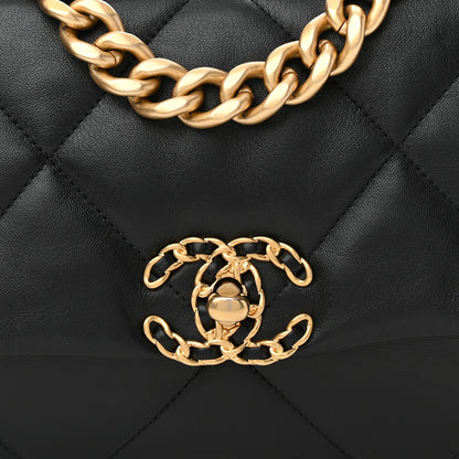 Chanel Lambskin Quilted Medium Chanel 19 Flap Black 8 of 11