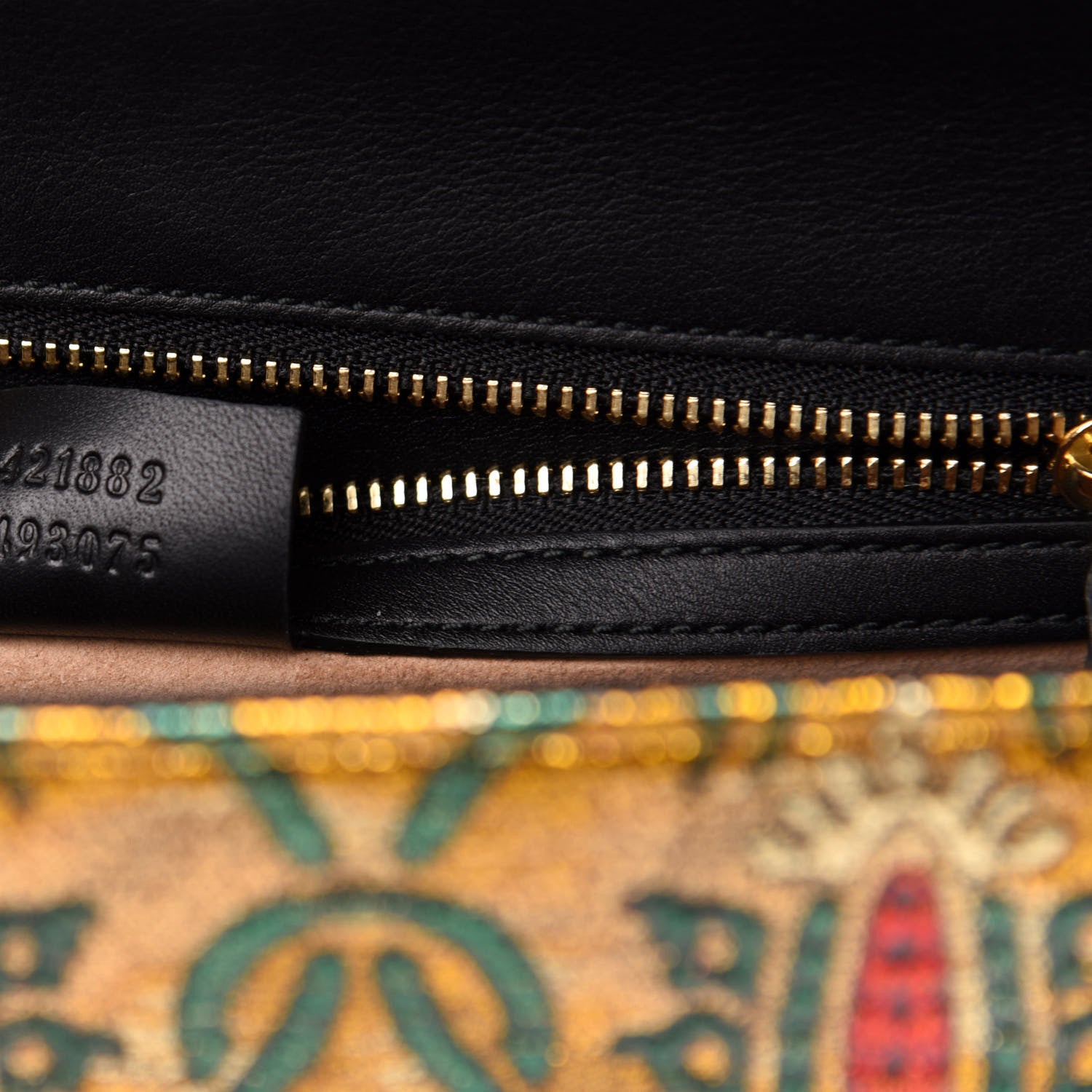Gucci Iridescent Brocade Small Sylvie Shoulder Bag Gold 8 of 13
