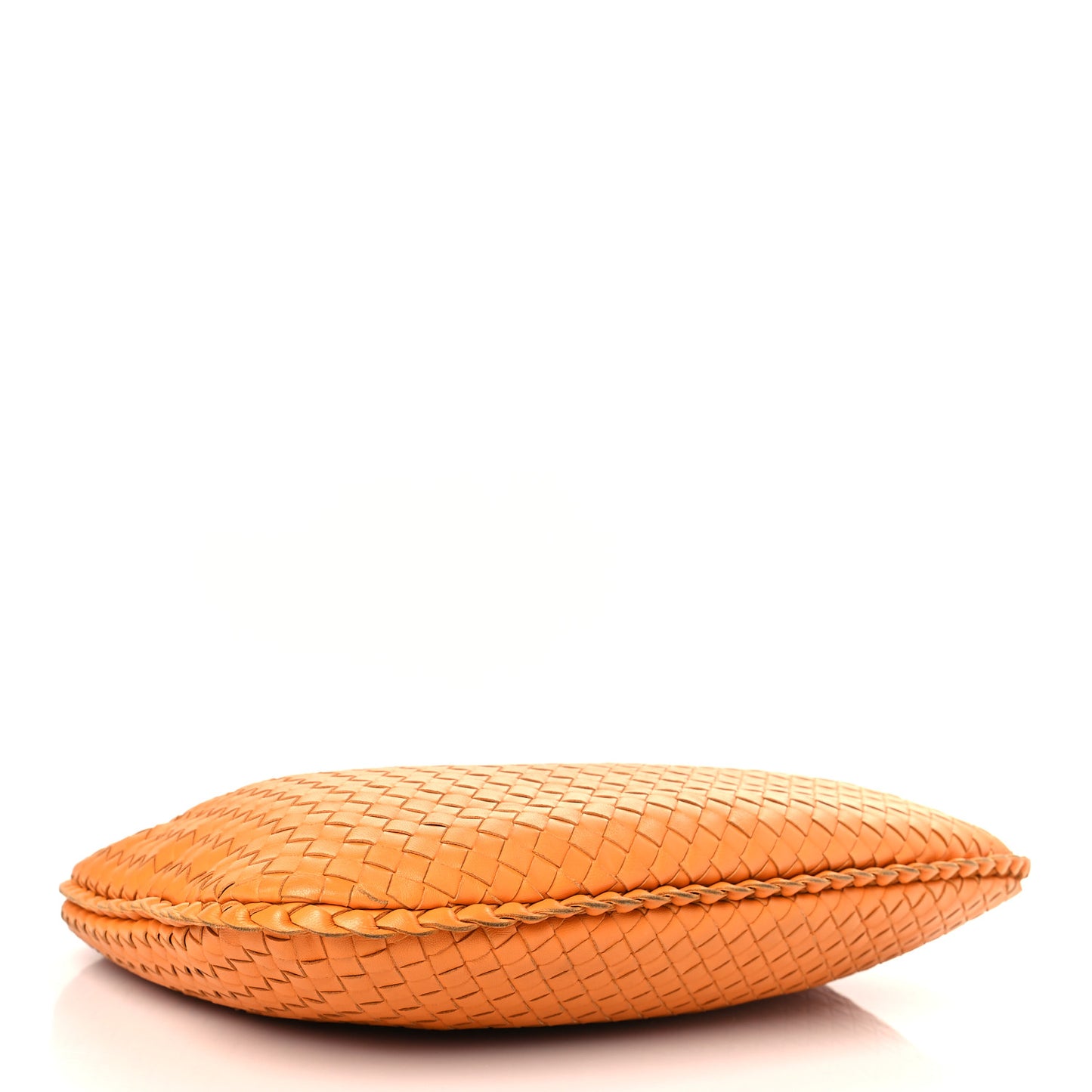 Nappa Intrecciato Medium Veneta Hobo Orange