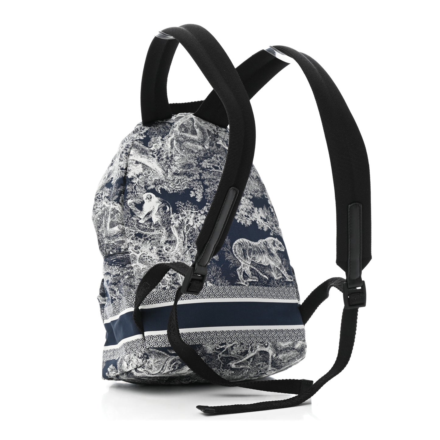 Nylon Technical Fabric Toile De Jouy Small Diortravel Backpack Blue