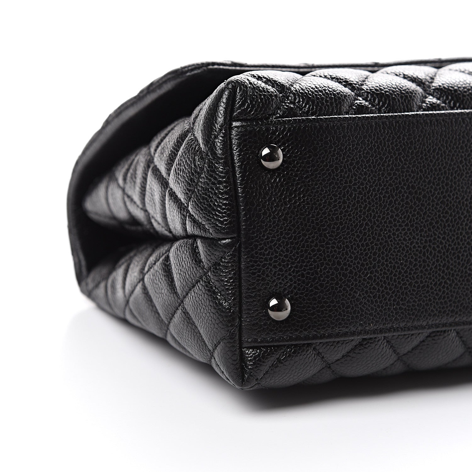 Chanel Caviar Quilted Small Coco Handle Flap So Black 8 of 10