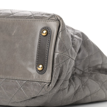 Chanel Glazed Calfskin Stingray Large Bindi CC Tote Grey 9 of 16