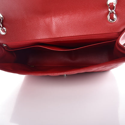 Chanel Caviar Quilted Maxi Single Flap Red 5 of 8