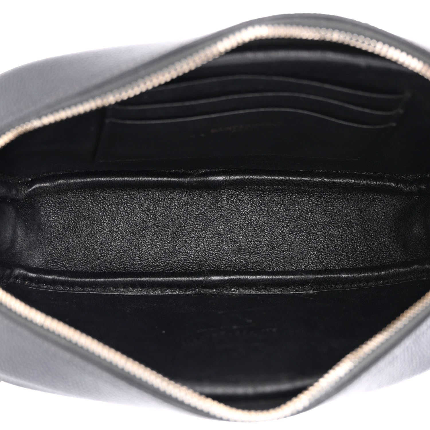 Saint Laurent Grain De Poudre Matelasse Monogram Mini Lou Camera Bag Dark Smog 5 of 10