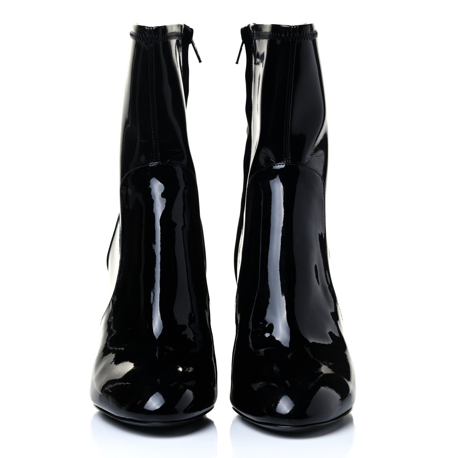 Louis Vuitton Patent Uniformes Silhouette Ankle Boots 36.5 Black 2 of 5