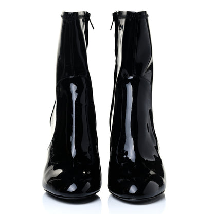 Louis Vuitton Patent Uniformes Silhouette Ankle Boots 36.5 Black 2 of 5