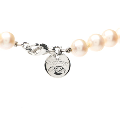 Tiffany Sterling Silver Freshwater Pearl 6-7mm Ziegfeld Necklace 4 of 6
