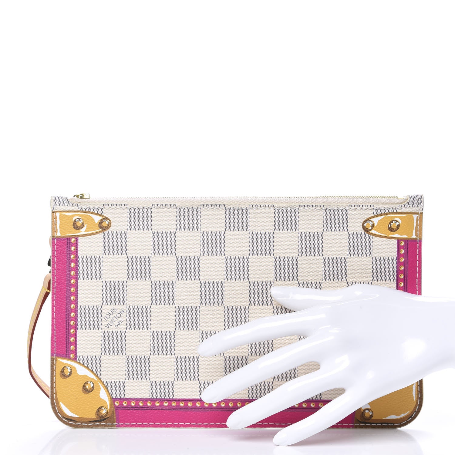 Louis Vuitton Damier Azur Miami Summer Trunks MM GM Pochette 2 of 7