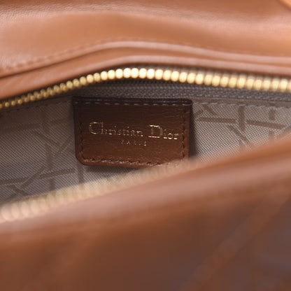 Christian Dior Lambskin Cannage Medium Lady Dior Tan 6 of 11