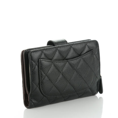 Chanel Caviar Quilted Zipped Pocket Wallet Black 3 of 8